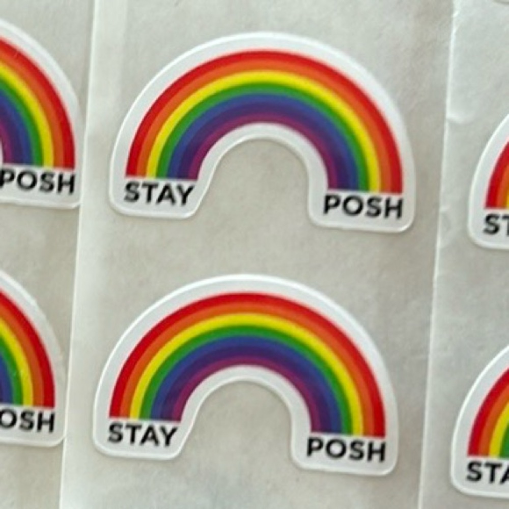 poshmark stickers small business essentials poshfest poshfixings RARE rainbows - Picture 1 of 5